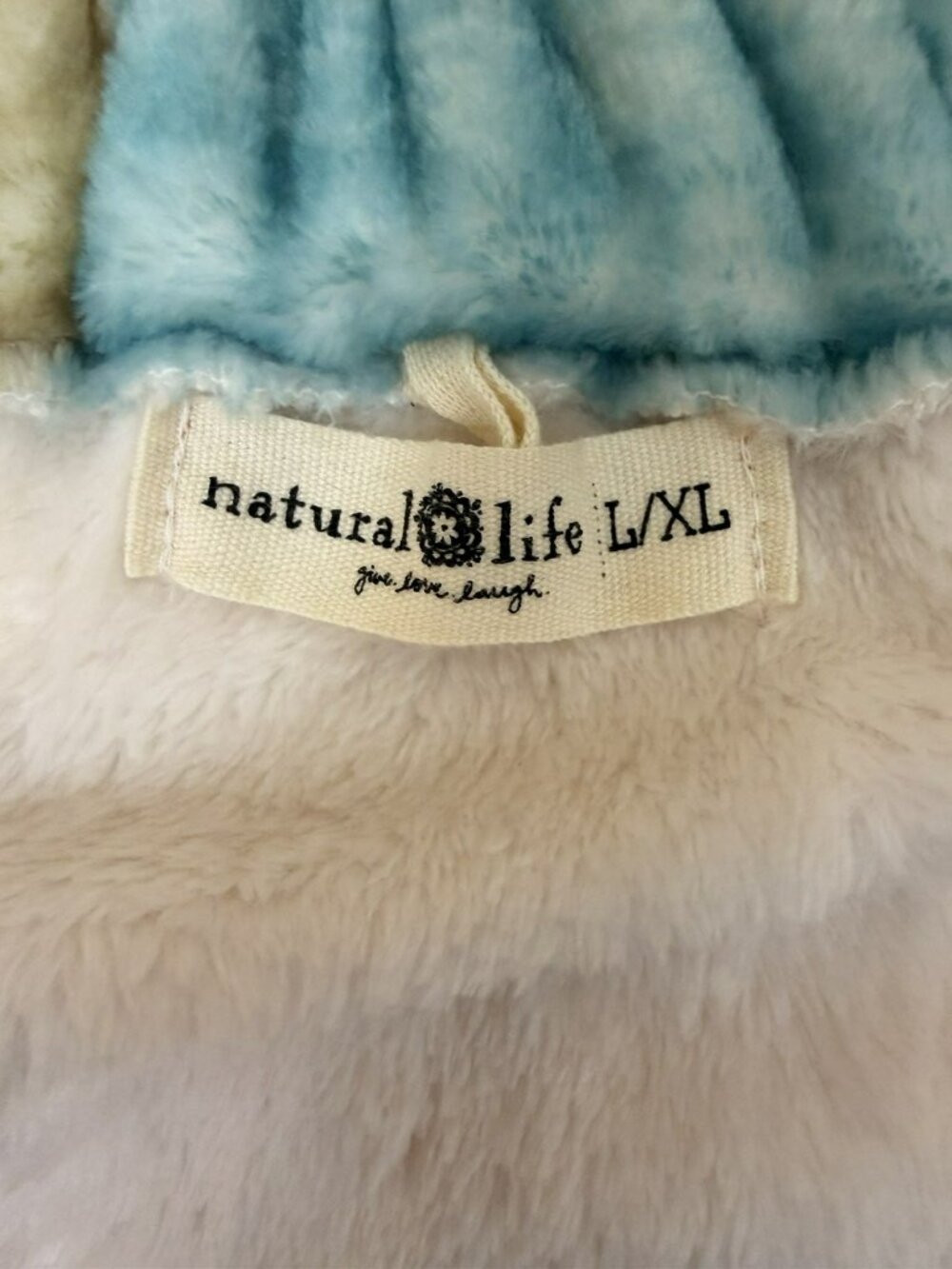 Natural Life Plush Body Bath Towel Wrap L/XL Bright Mushroom Floral Adjustable - Picture 11 of 12